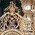 choir screen with gold leaf surface